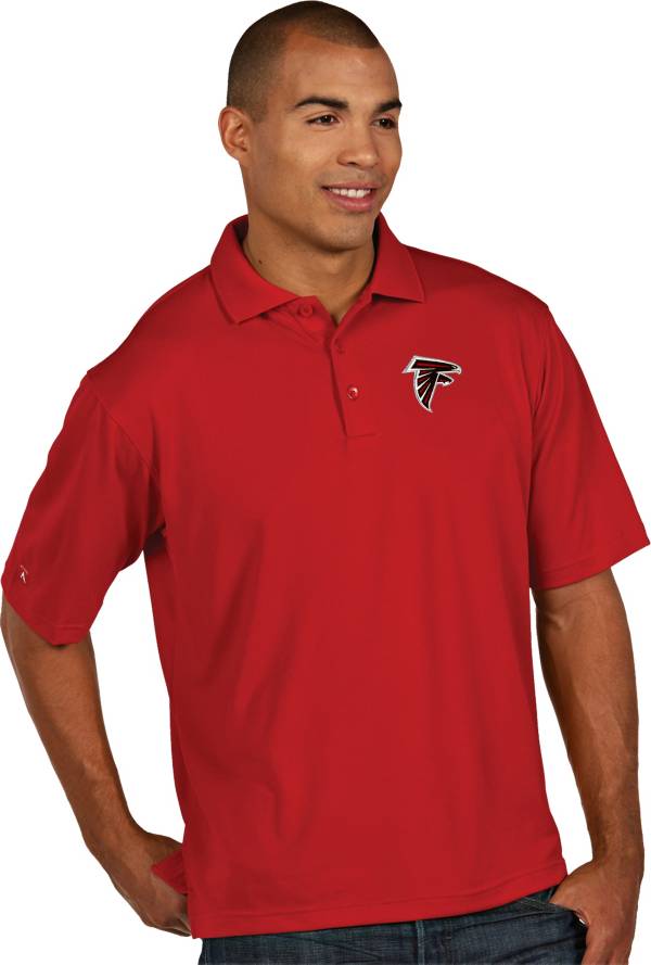 Antigua Men's Atlanta Falcons Pique Xtra-Lite Red Polo product image