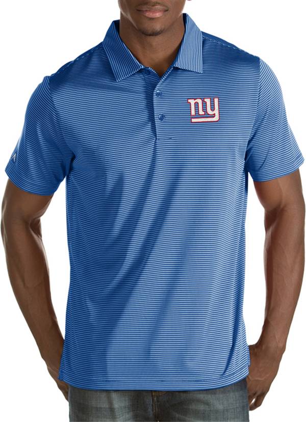 Antigua Men's New York Giants Quest Royal Polo