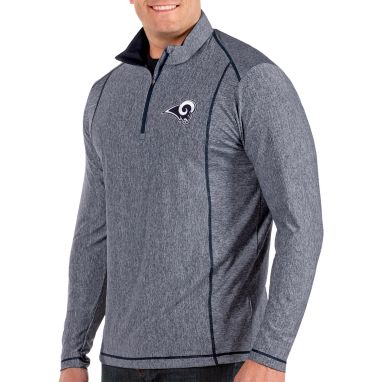 sorry, Antigua Men's Los Angeles Rams Tempo Navy Quarter-Zip Pullover is currently out of stock