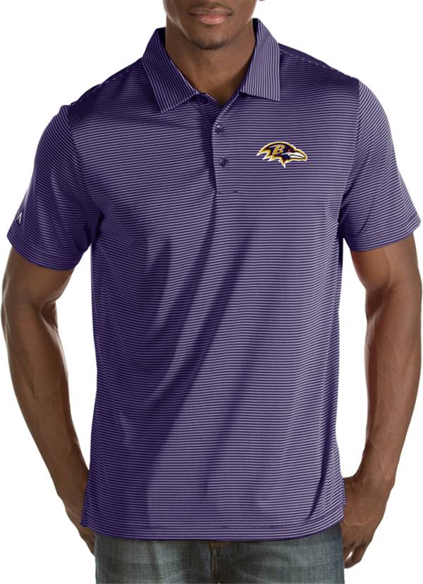 Antigua Men's Baltimore Ravens Quest Purple Polo