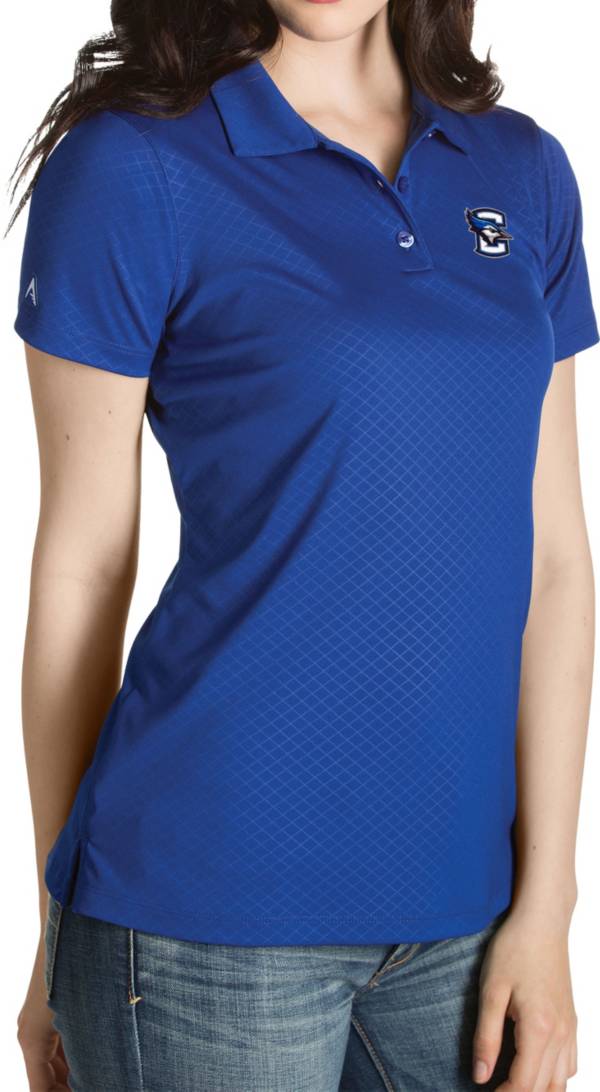 Antigua Women's Creighton Bluejays Blue Inspire Performance Polo