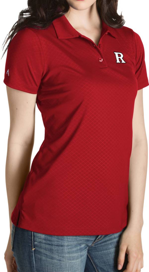 Antigua Women's Rutgers Scarlet Knights Scarlet Inspire Performance Polo