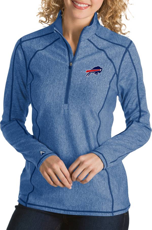 Antigua Women's Buffalo Bills Tempo Navy Quarter-Zip Pullover