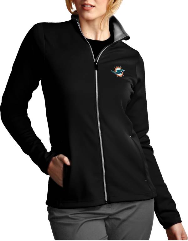 The Wild Collective Women's Miami Dolphins Colorblock Teal Track Jacket