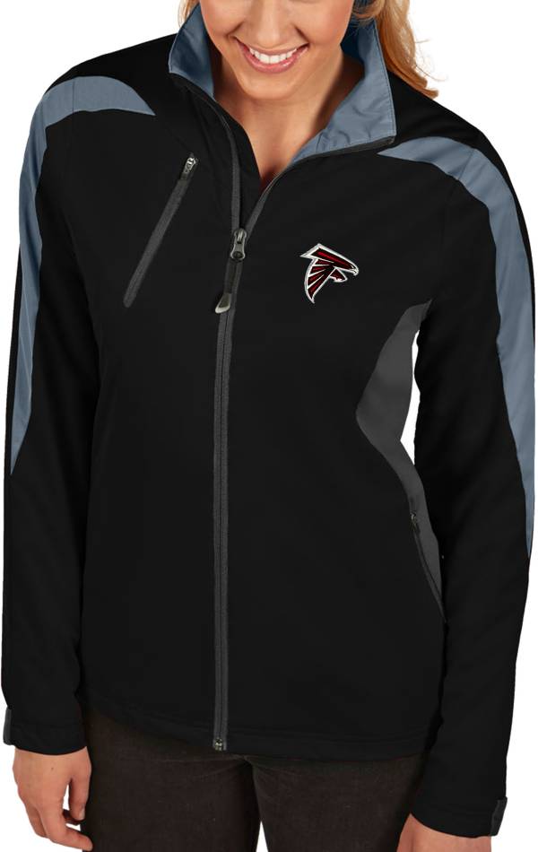 Antigua Women's Atlanta Falcons Discover Full-Zip Black Jacket