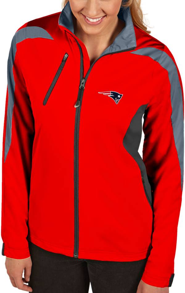 Antigua Women's New England Patriots Discover Full-Zip Red Jacket