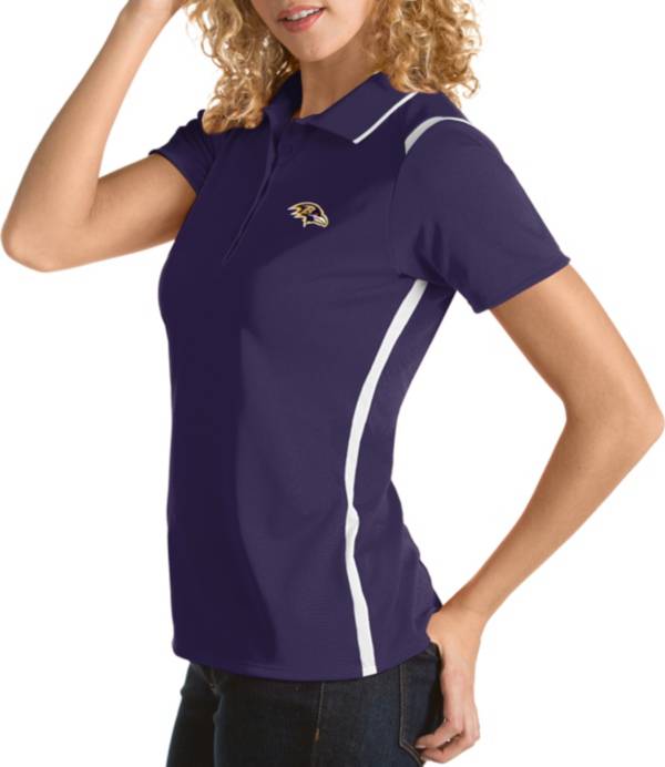 Antigua Women's Baltimore Ravens Merit Purple Xtra-Lite Pique Polo product image