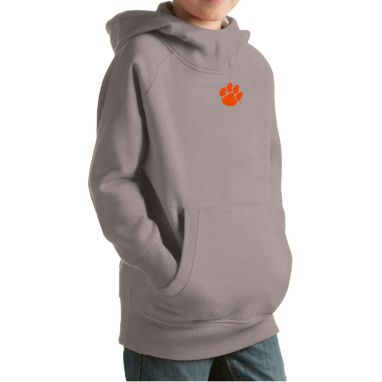 sorry, Antigua Youth Clemson Tigers Grey Victory Pullover Hoodie is currently out of stock