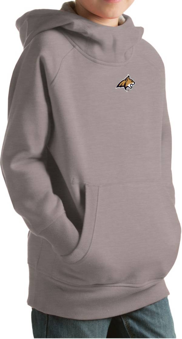 Antigua Youth Montana State Bobcats Grey Victory Pullover Hoodie