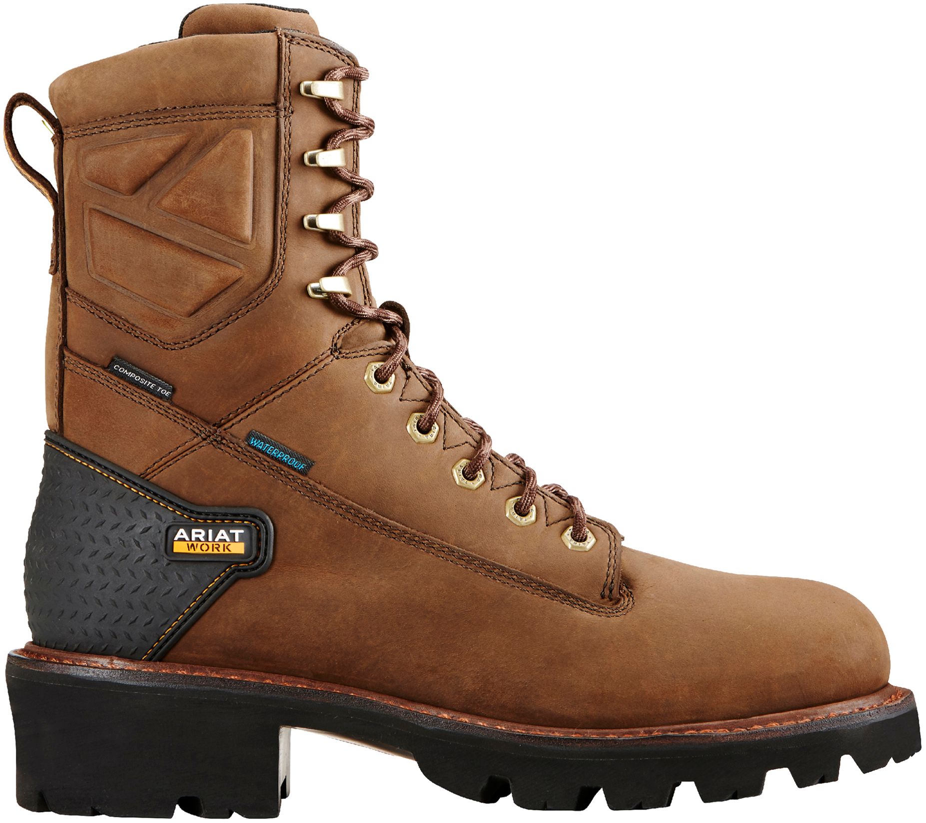 ariat lace up steel toe work boots