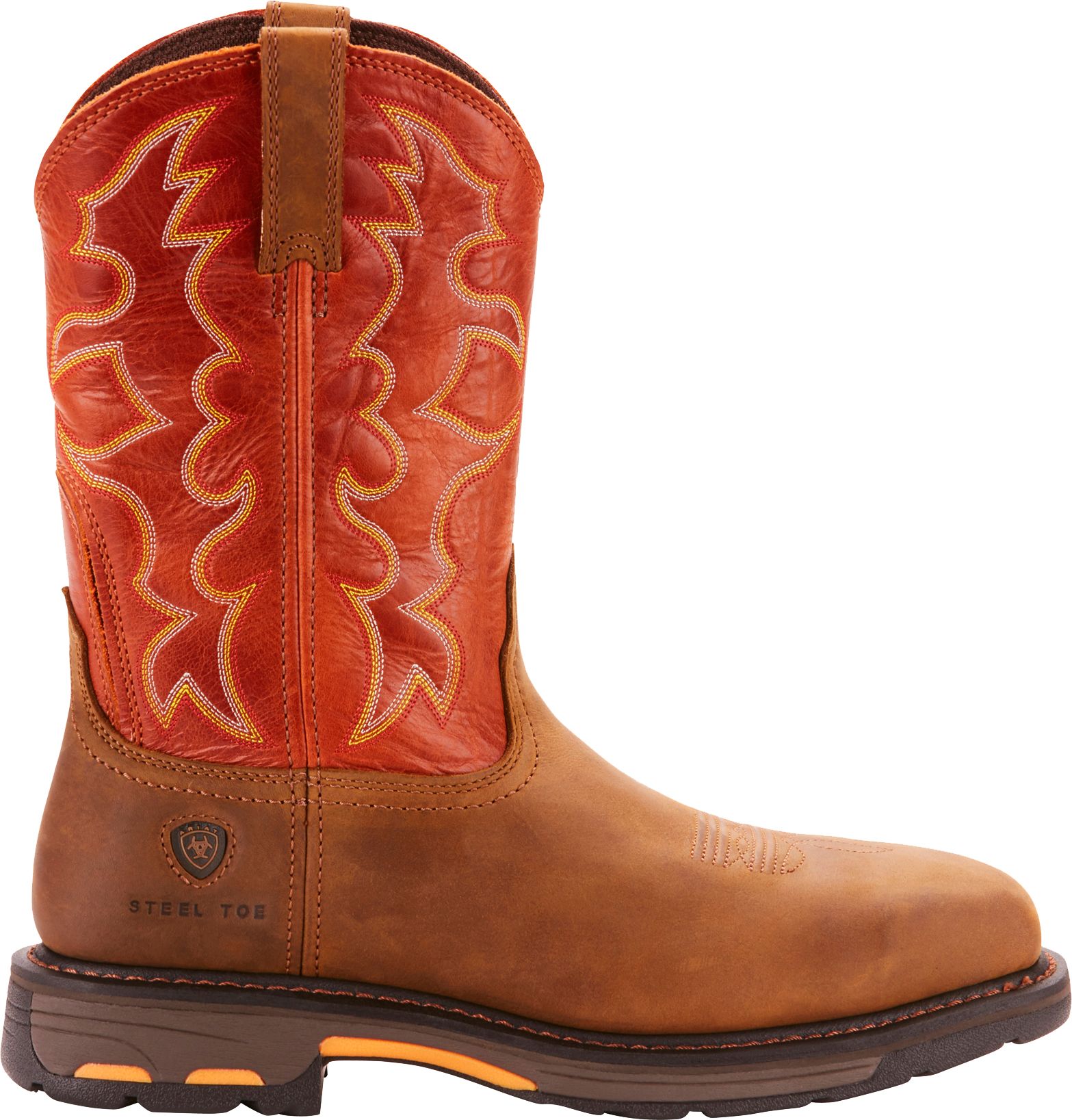 ariat slip on steel toe boots