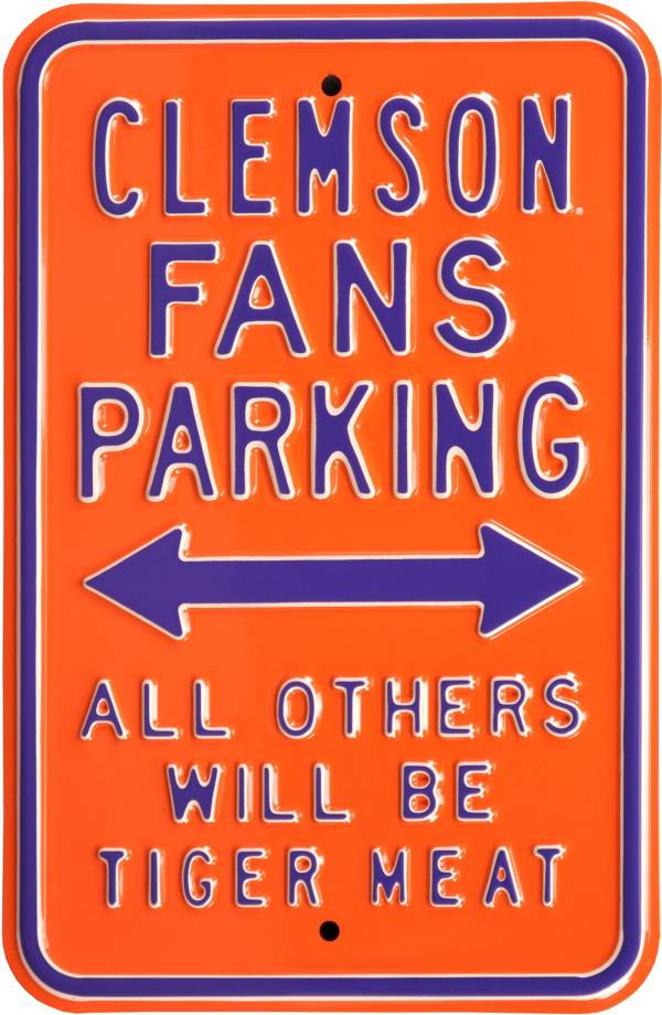 Authentic Street Signs Clemson Tigers Parking Sign product image