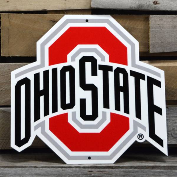 Ohio State Buckeyes 12 Logo State Sign