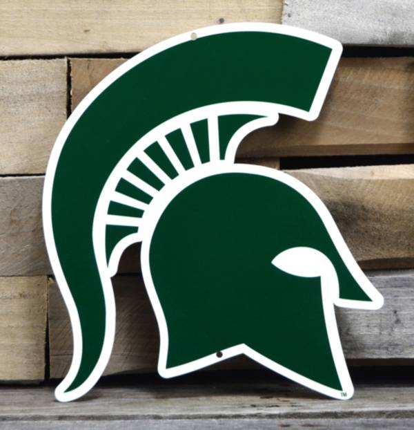 Authentic Street Signs Michigan State Spartans Steel Logo Sign