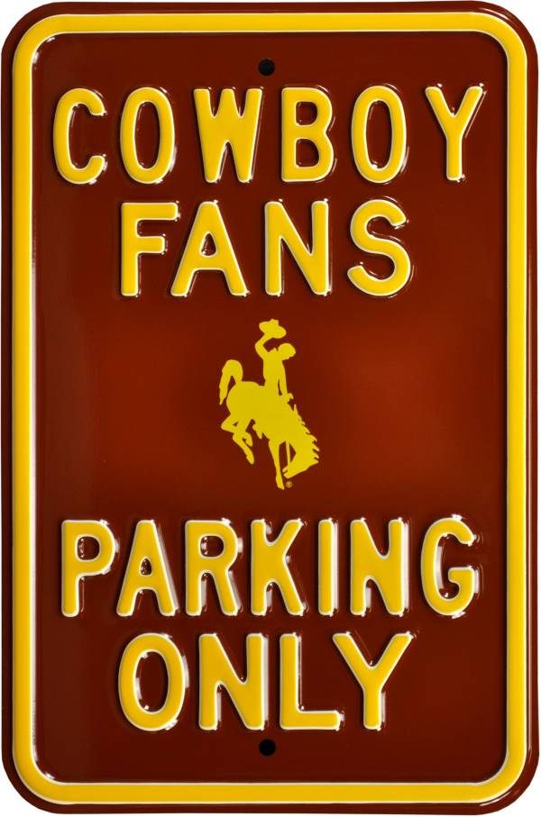 Authentic Street Signs Wyoming Cowboys Fans Parking Sign product image