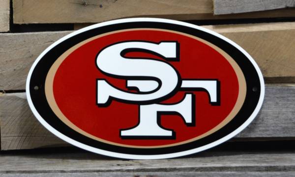 SAN FRANCISCO 49ERS FOOTBALL # 1 FAN LICENSE PLATE - Old Time Signs