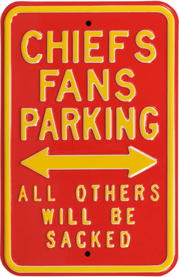 Authentic Street Signs Kansas City Chiefs Parking Sign product image