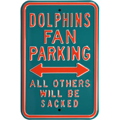 sorry, Authentic Street Signs Miami Dolphins Parking Sign is currently out of stock