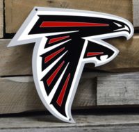 Atlanta Falcons 6 x 36 Steel Street Sign - Red