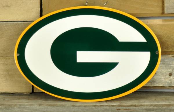 Green Bay Packers Logo Sign - Football Signs - Classic Metal Signs