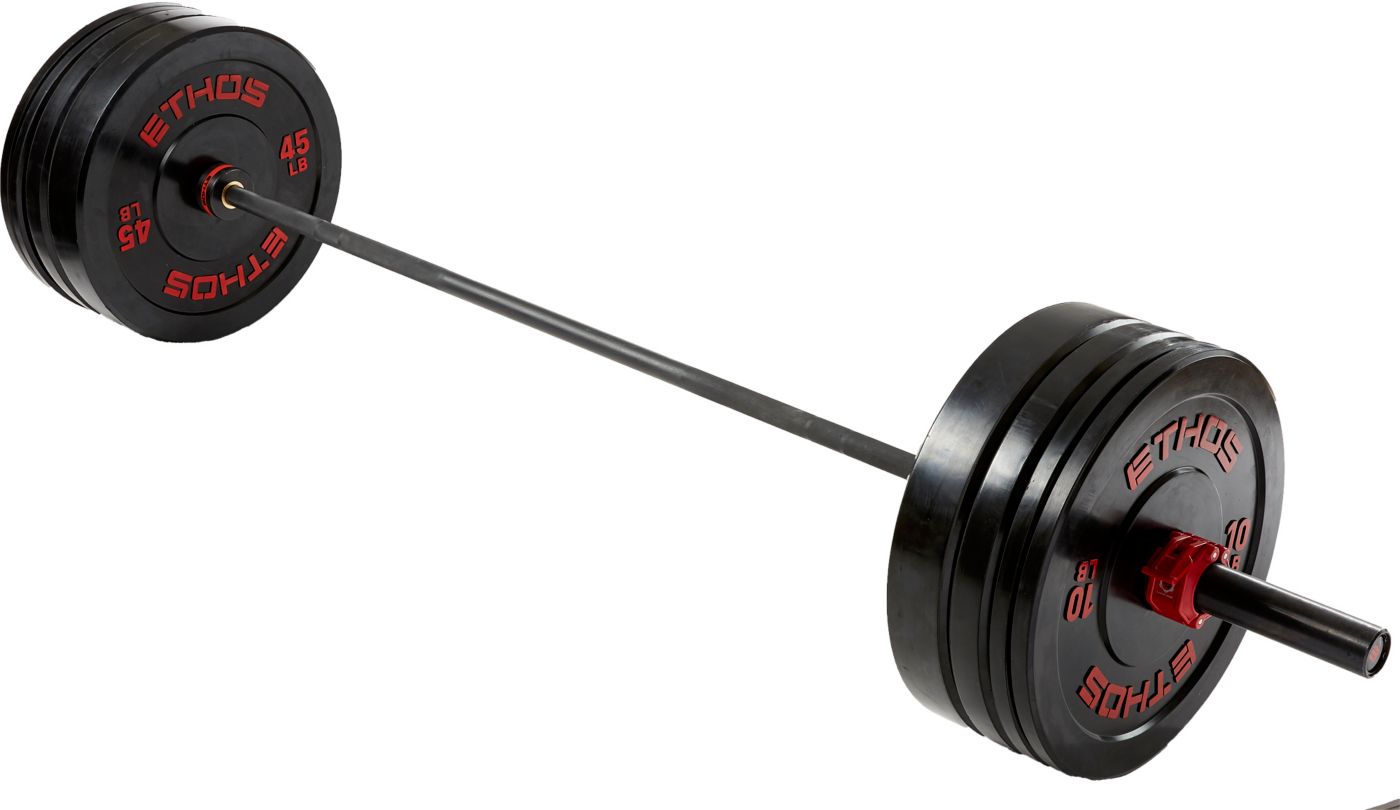 ETHOS 205 lb. Olympic Rubber Bumper Plate Set