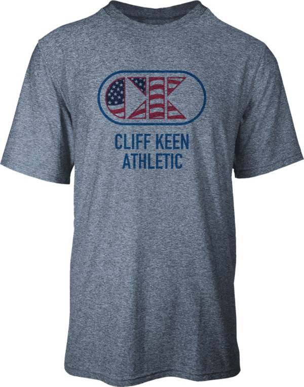 Cliff Keen Adult MXS Performance Stretch Flag Logo Wrestling T-Shirt