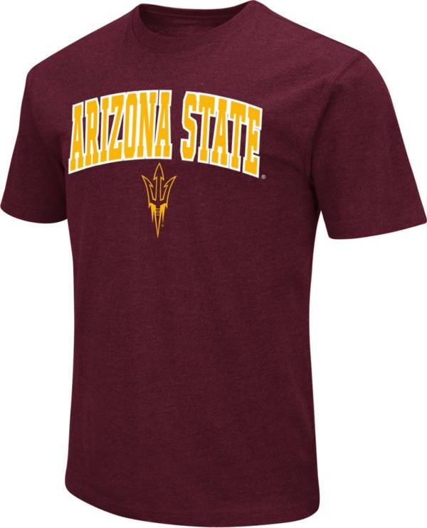 Colosseum Men's Arizona State Sun Devils Maroon Dual Blend T-Shirt product image