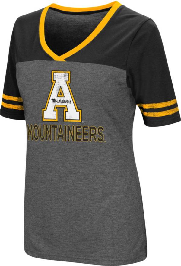 Colosseum Women's Appalachian State Mountaineers Grey McTwist Jersey T-Shirt