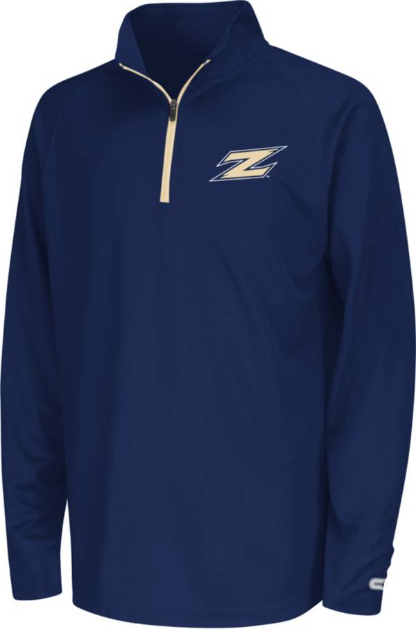 Colosseum Youth Akron Zips Navy Draft Performance Quarter-Zip