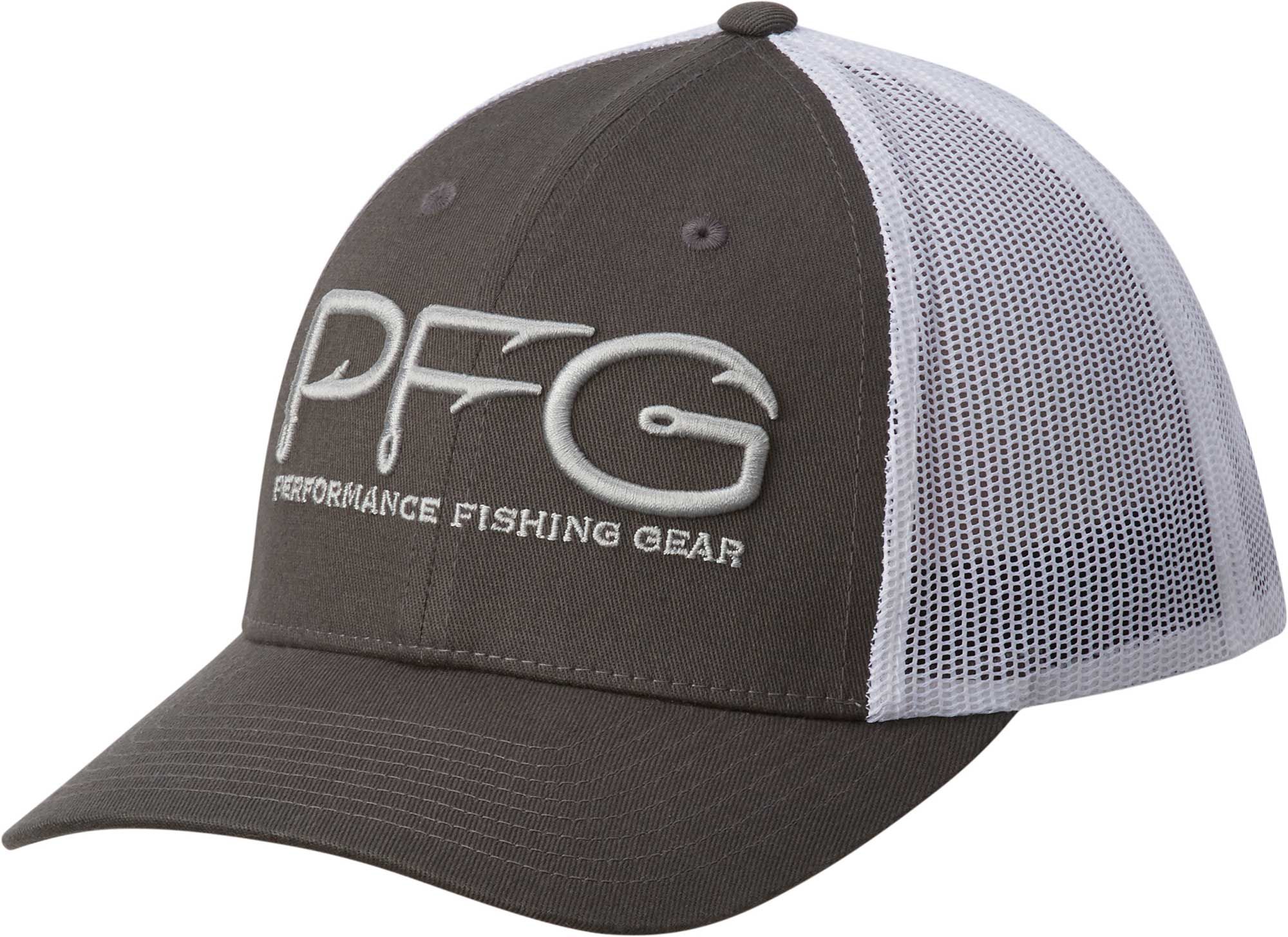 grey columbia pfg hat