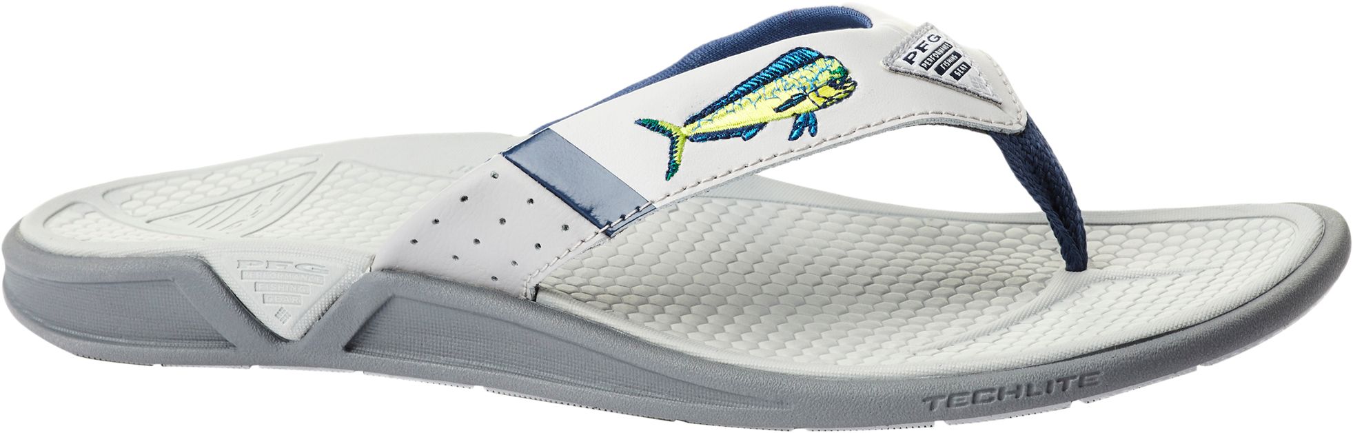 columbia men's fish pfg flip flops