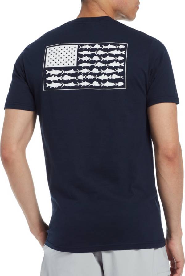 Columbia Men S Pfg Americana Saltwater Fish Flag T Shirt Dick S Sporting Goods