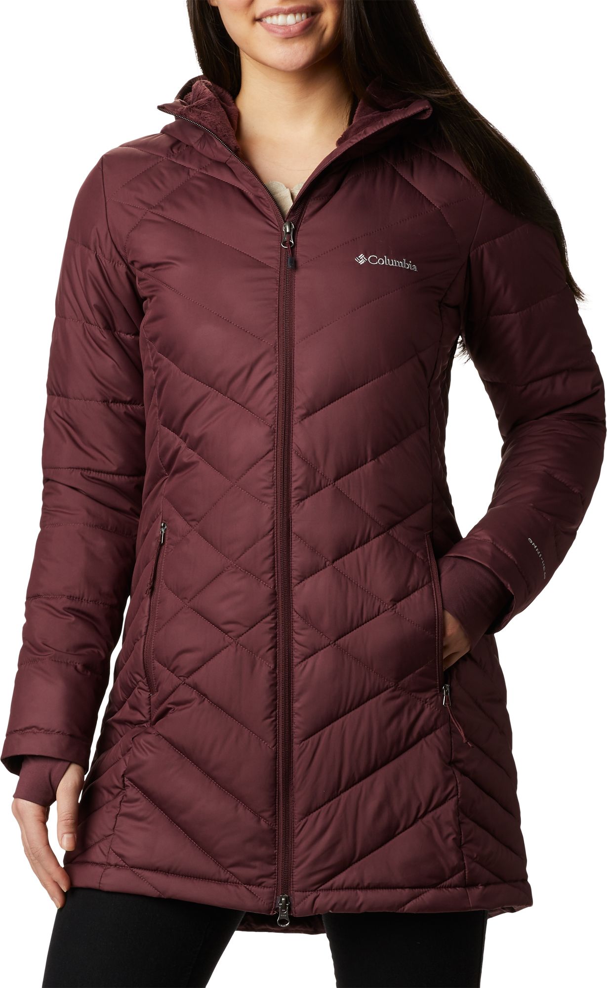 columbia long hooded jacket