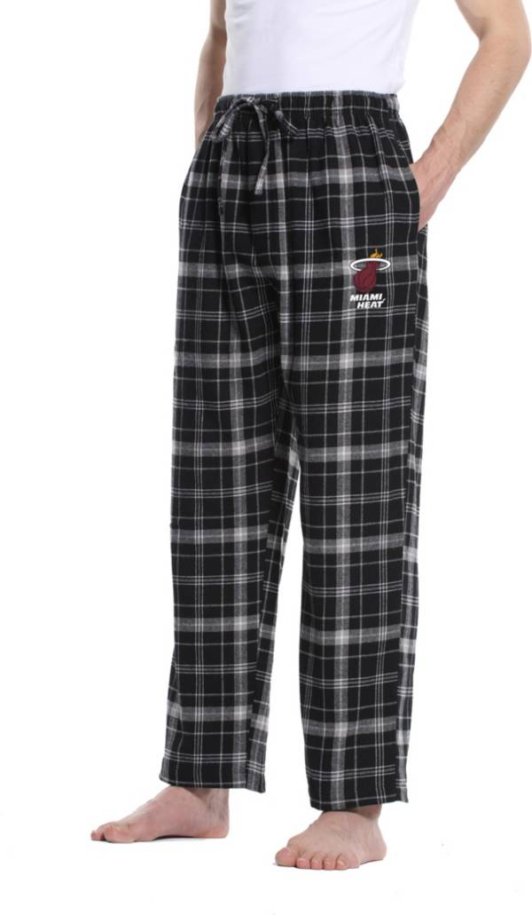 Concepts Sport Men's Miami Heat Plaid Flannel Pajama Pants