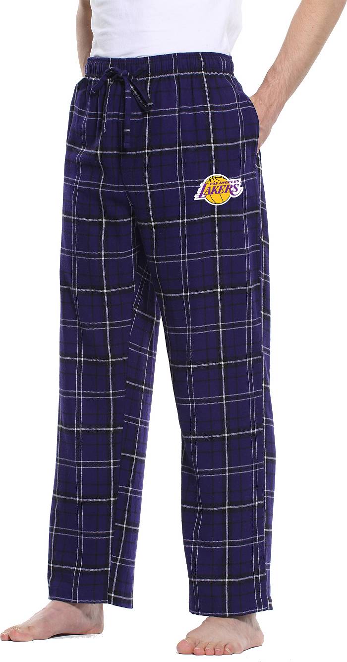 Concepts Sport Men's Los Angeles Lakers Plaid Flannel Pajama Pants