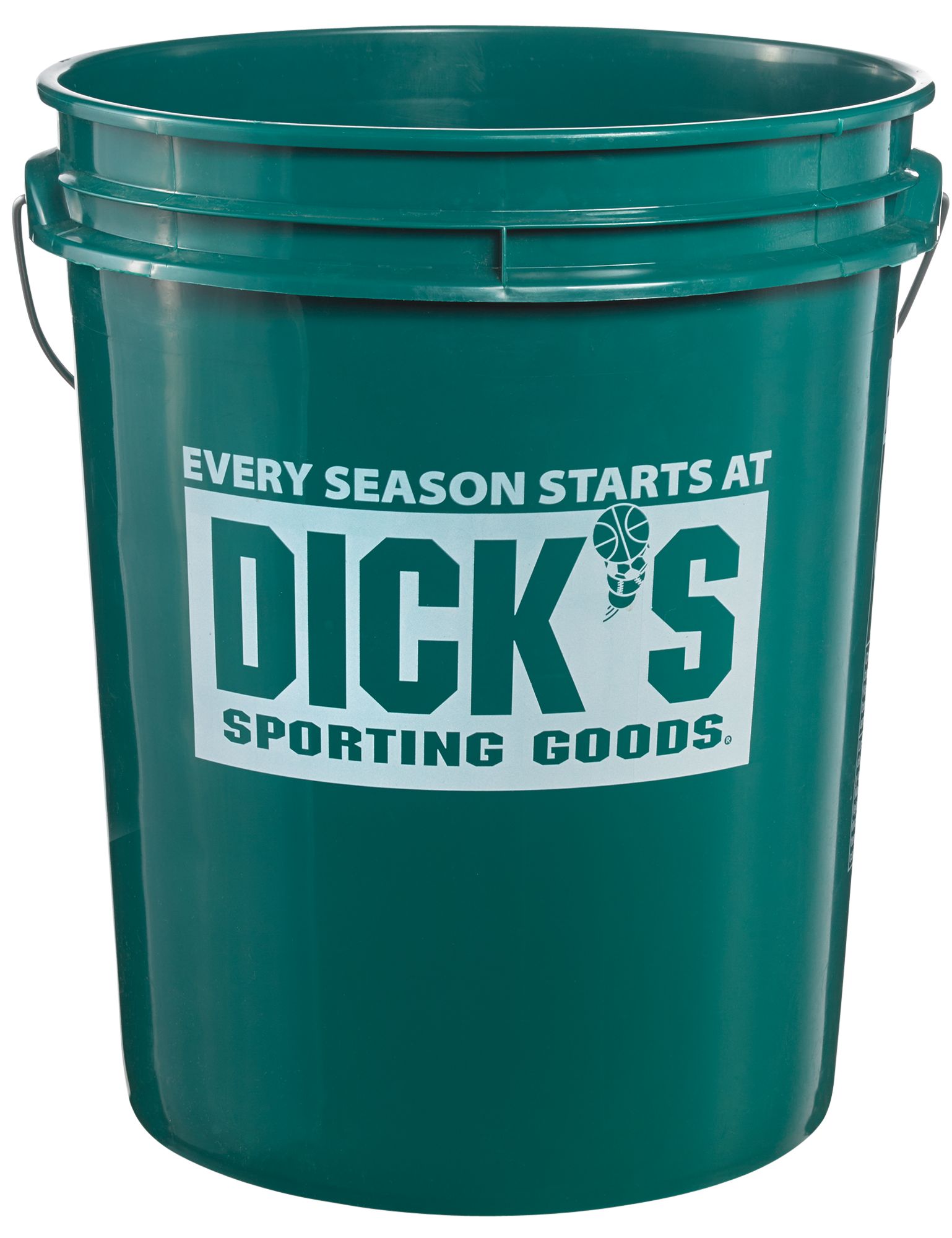 green bucket with lid