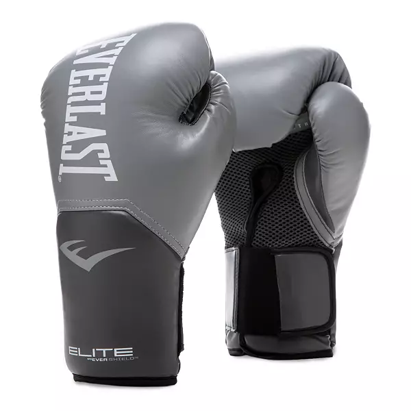 Everlast Elite Pro Style Training Gloves, Grey 16 oz