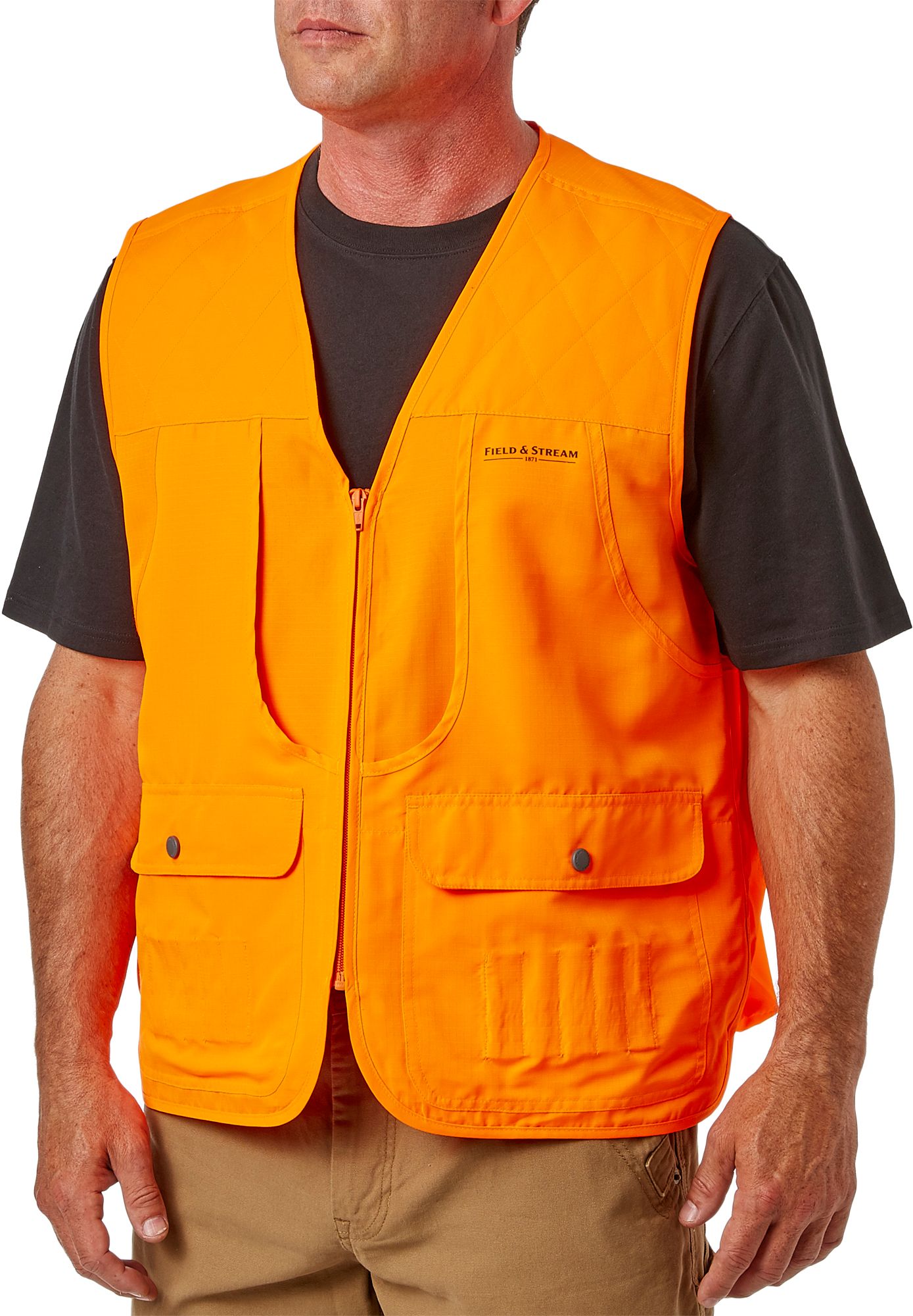 orange pheasant hunting vest