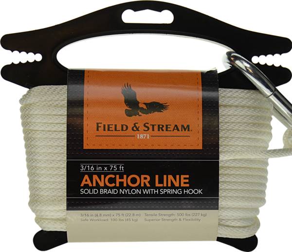 Field & Stream Solid Braid Nylon Anchor Line with Spring Hook product image