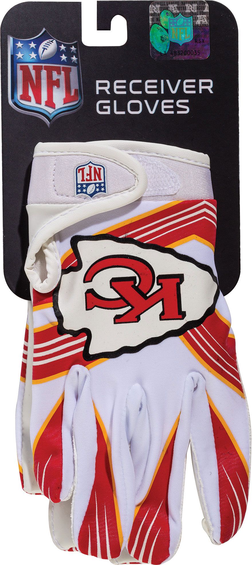 Franklin Youth Kansas City Chiefs Team Logo Receiver Gloves product image