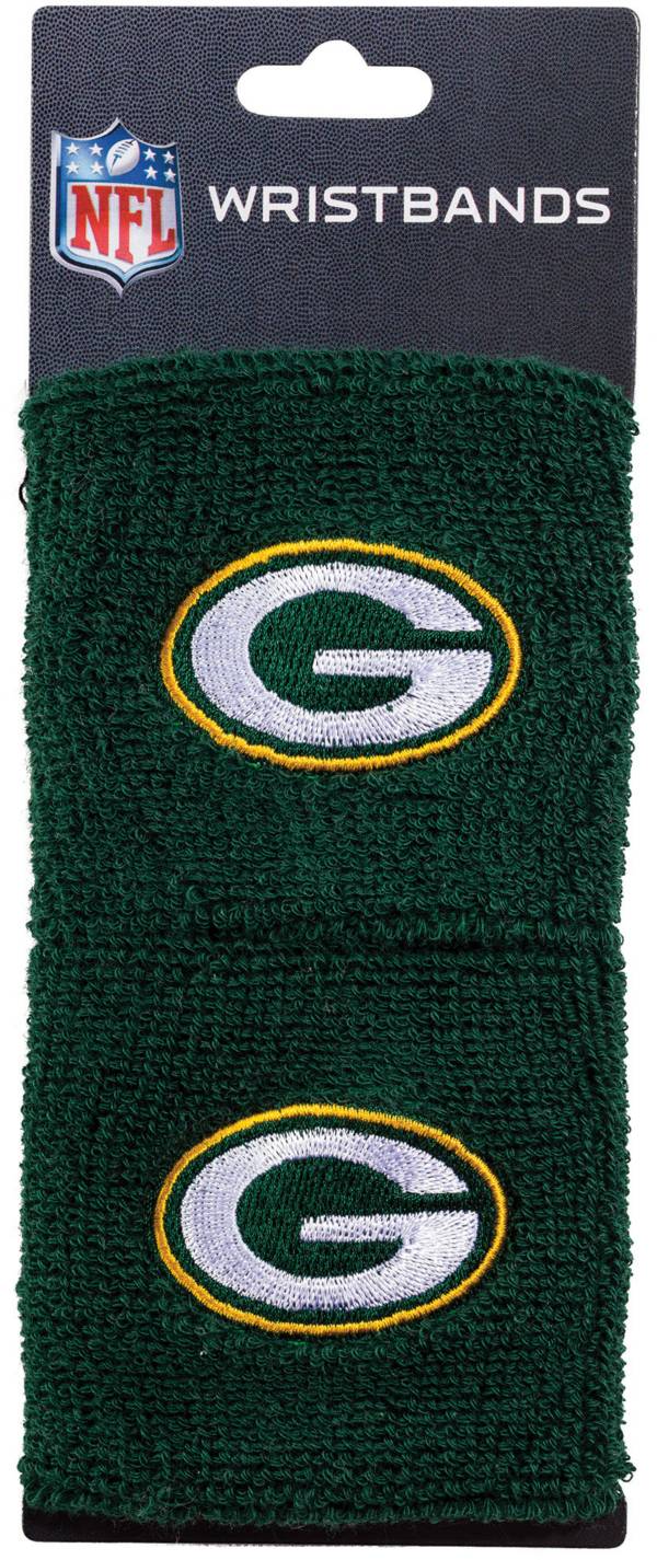  Pro Specialties Group NFL Green Bay Packers Wristbands, One  Size : Sports & Outdoors