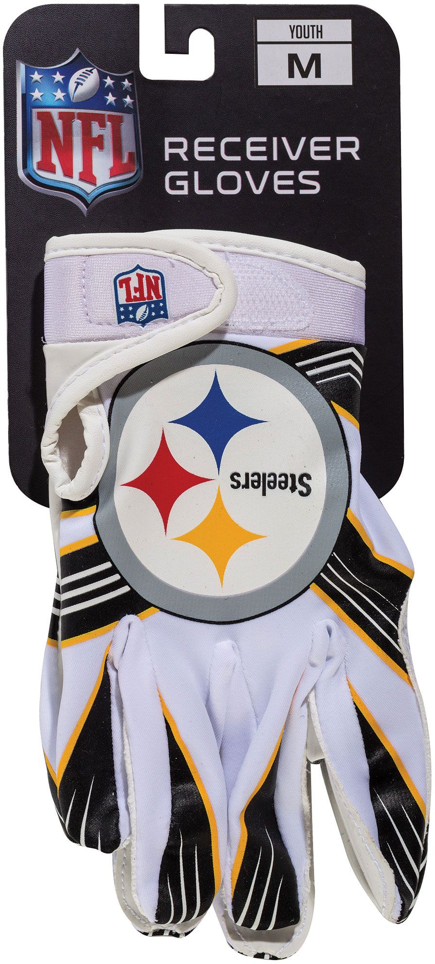 youth football gloves steelers