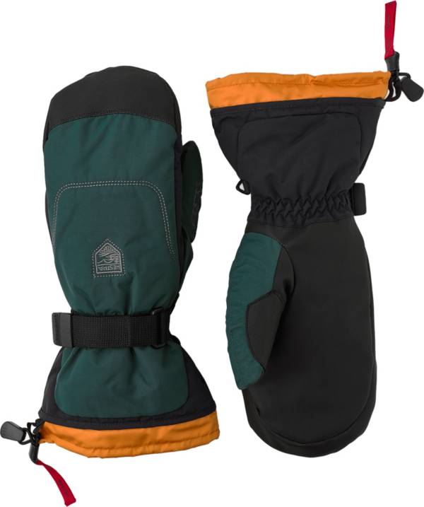 Hestra Alpine Gauntlet SR 3-Finger Glove, Waterproof Leather Glove For