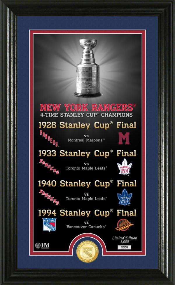 Highland Mint New York Rangers Legacy Supreme Bronze Coin Panoramic Photo Mint product image