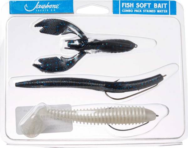 Jawbone Bass Soft Bait Stained Water Combo Pack product image