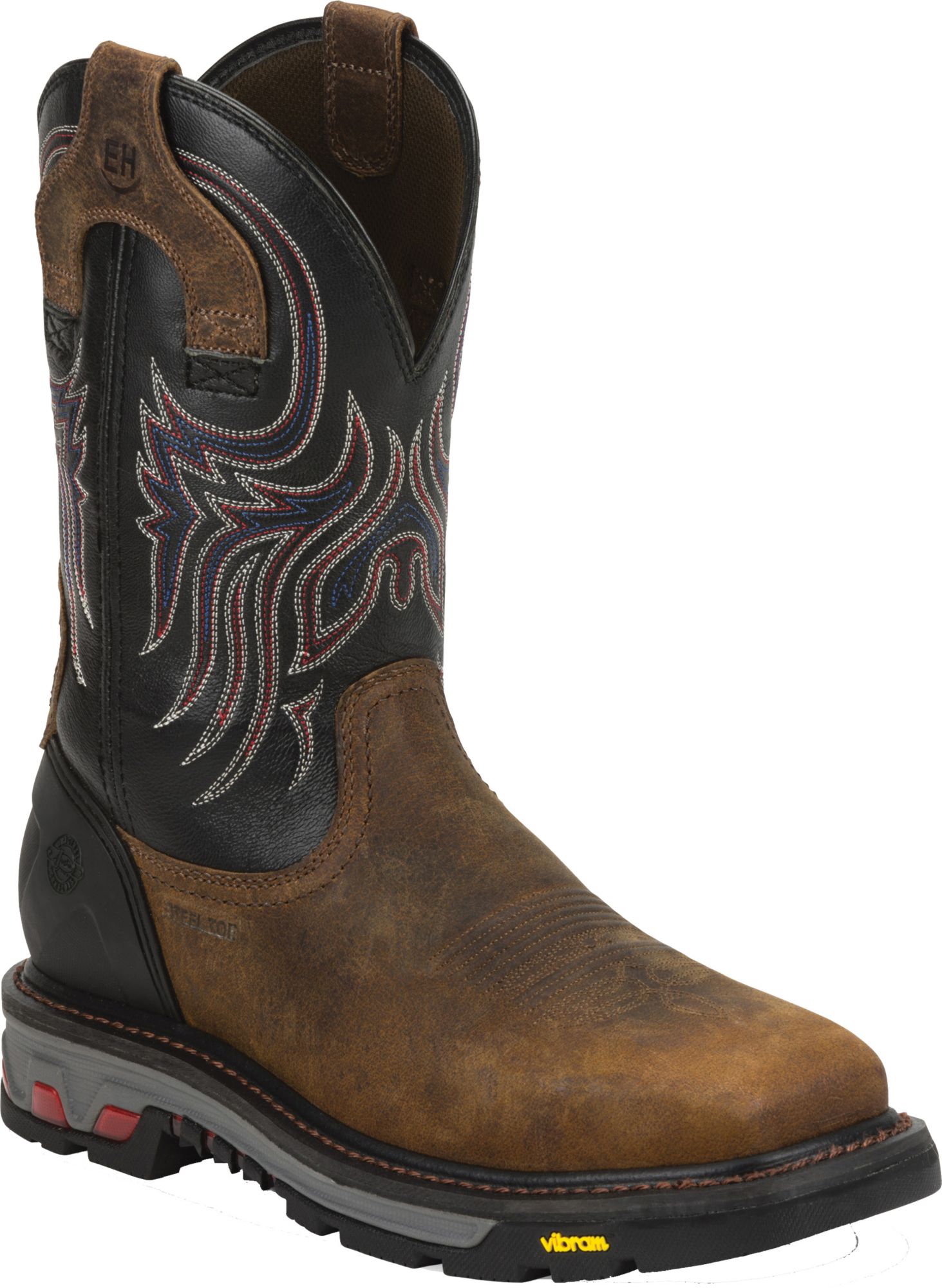 black western work boots