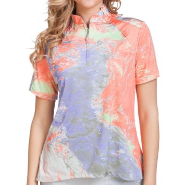 sorry, Jamie Sadock Women's 1/4 Zip Short Sleeve Golf Top is currently out of stock