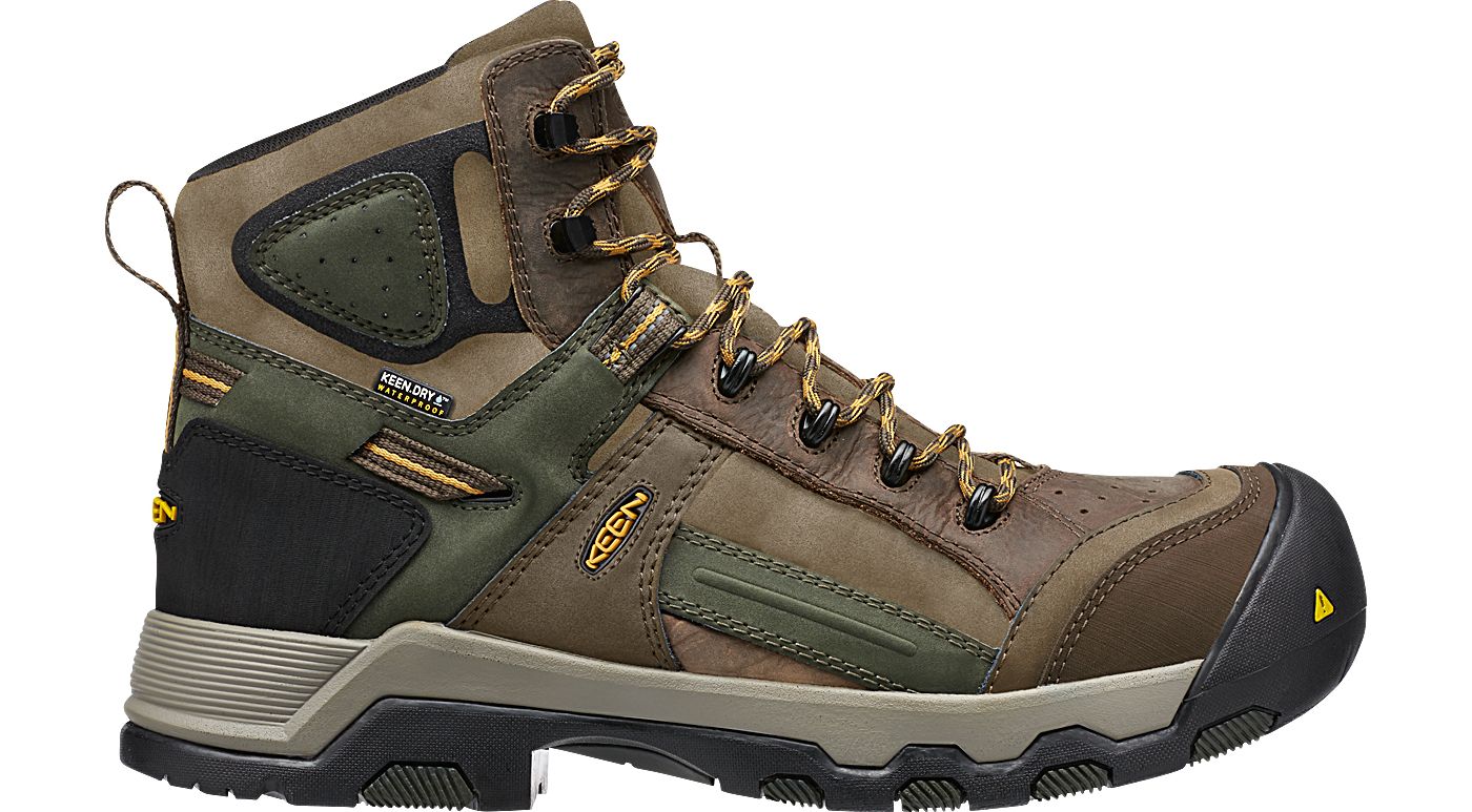 KEEN Men s Davenport Mid AL Waterproof Composite Toe Work Boots