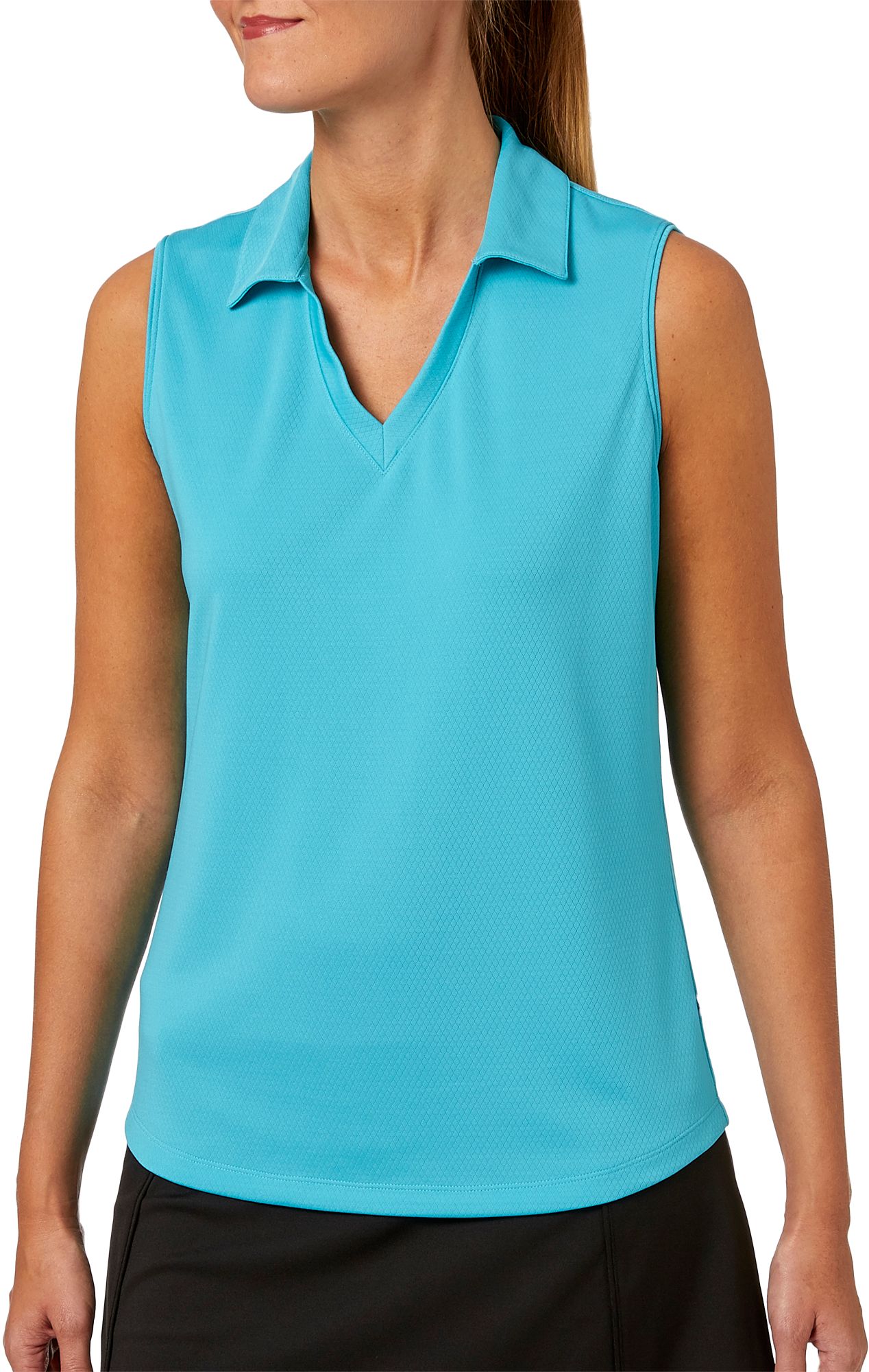 women's plus size sleeveless golf shirts