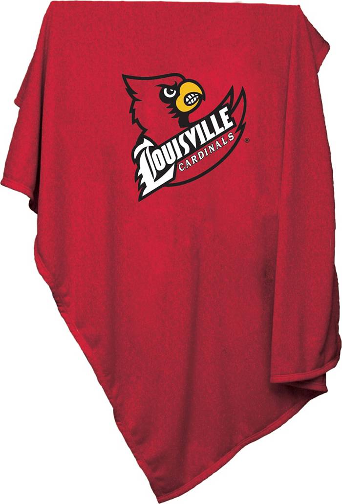 Adidas Louisville Cardinals T Shirt Mens Large Red Front Logo Polyester
